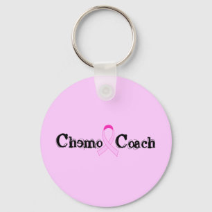 Chemo Coach - Pink Ribbon Breast Cancer Keychain