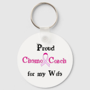 Chemo Coach - Pink Ribbon Breast Cancer Keychain