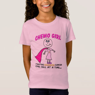 Chemo Girl Childhood Cancer Support T-Shirt