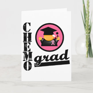 Chemo Grad Breast Cancer Ribbon Card