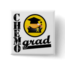 Chemo Grad Neuroblastoma Pinback Button