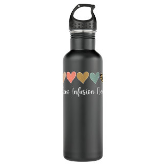 Chemo Infusion Nurse, Leopard chemotherapy Nurse Stainless Steel Water Bottle