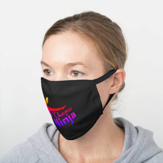 Chemo Ninja Cloth Face Mask (Angled)