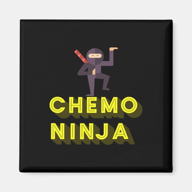 Chemo Ninja Kids Cancer Awareness Month  Magnet (Front)