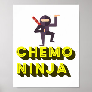 Chemo Ninja Kids Cancer Awareness Month  Poster
