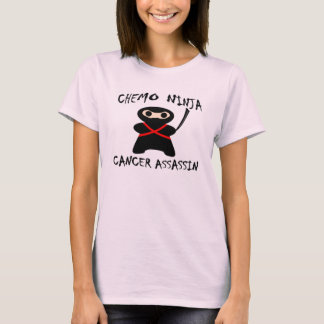 Chemo Ninja Kills Breast Cancer Pink T-Shirt