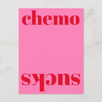 Chemo sucks! Modern Bold Red - Hot Pink Typography