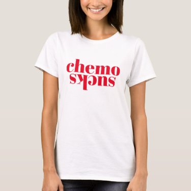 Chemo sucks! Modern Bold Red - Hot Pink Typography