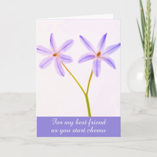 Chemo Support Best Friend Flower Card