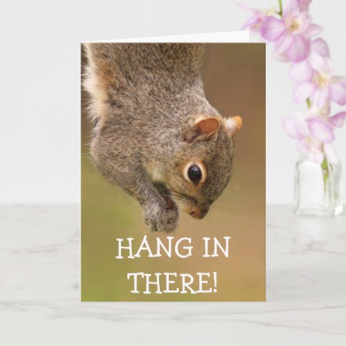 Chemo Support Cute Squirrel Card