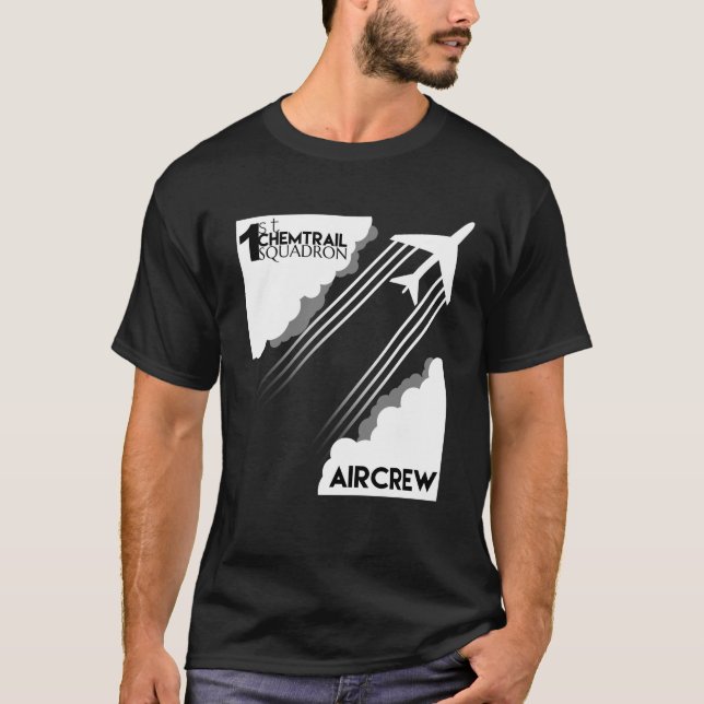 Chemtrail Squadron Aircrew T-shirt design (Front)