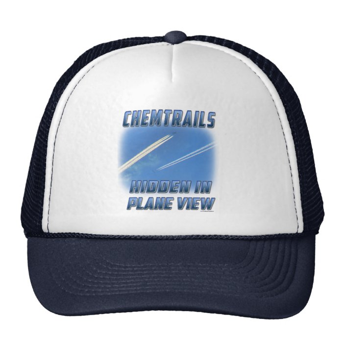 Chemtrails in Plane View Mesh Hats