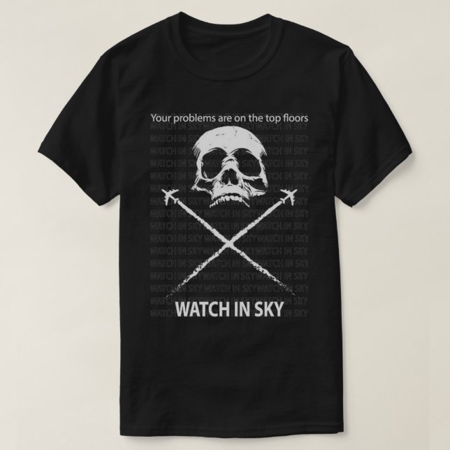 Chemtrails Skull Classic TShirt (Design Front)