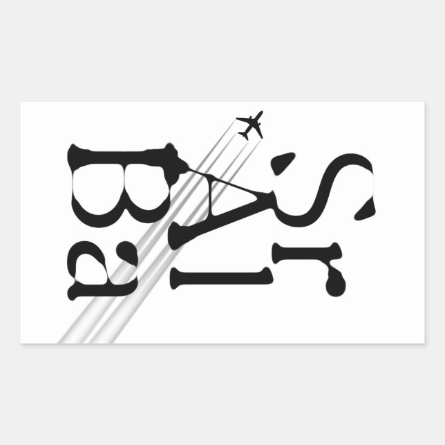 Chemtrails Sr+Al+Ba Rectangular Sticker (Front)