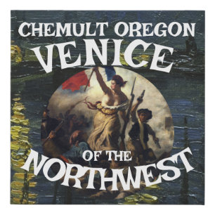 CHEMULT OREGON VENICE PACIFIC NORTHWEST FAUX CANVAS PRINT