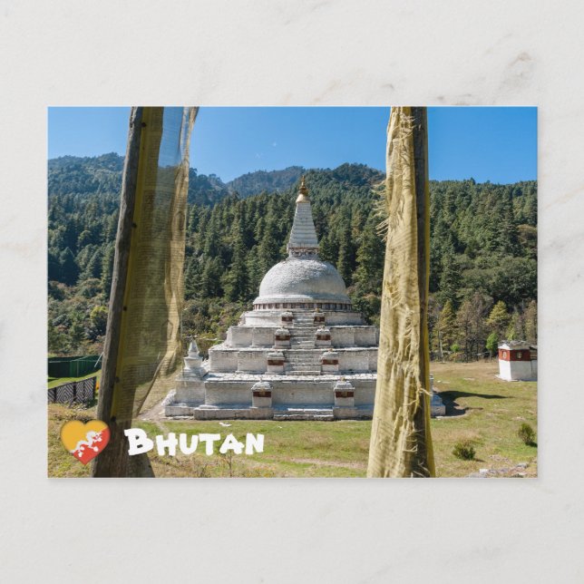 Chendebji Chorten in Bhutan, Himalaya, Asia Postcard (Front)