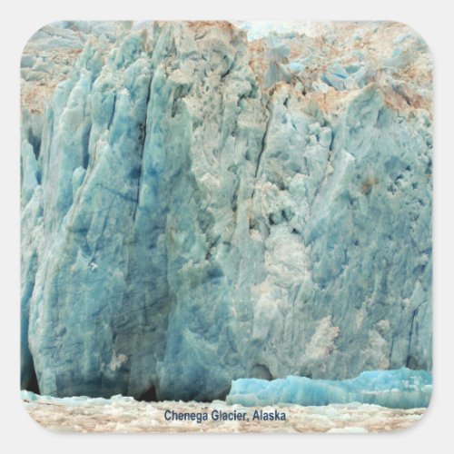 Chenega Glacier Alaska Square Sticker