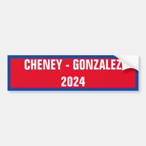 CHENEY GONZALEZ 2024 BUMPER STICKER