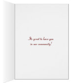 Chenille Plant Welcome Neighbor Card (Inside (Right))