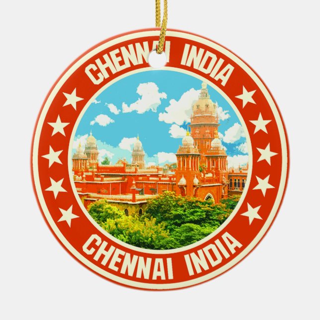 Chennai                                            ceramic ornament (Front)