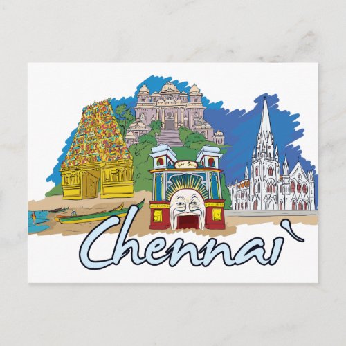 Chennai India Postcard