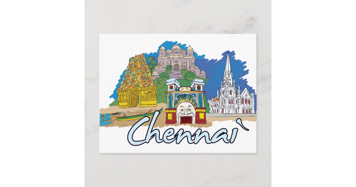 Chennai, India Postcard Zazzle