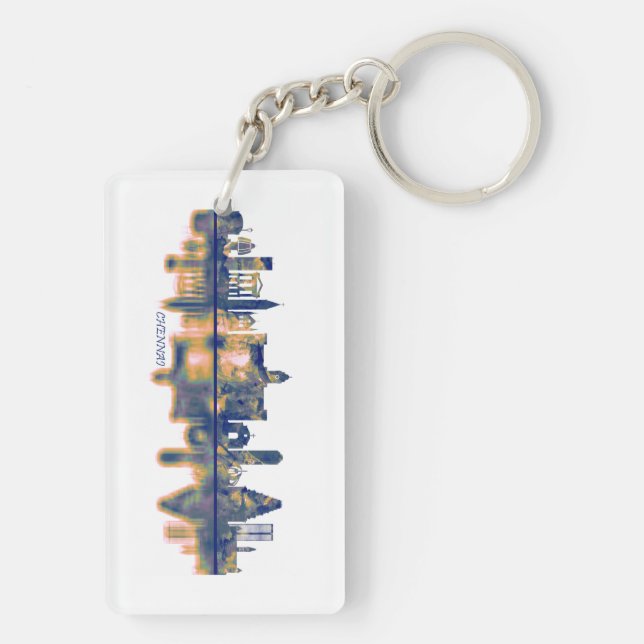 Chennai Skyline Keychain (Back)