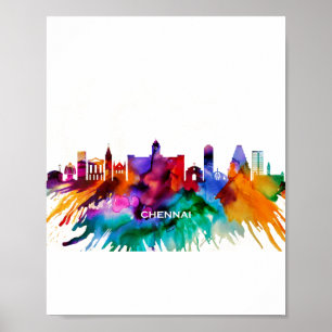Chennai Skyline Poster
