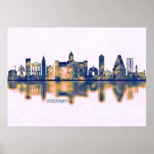 Chennai Skyline Poster