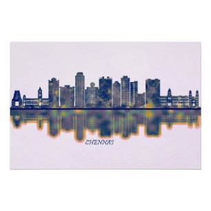 Chennai Skyline Poster