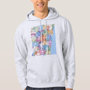 Chennai Tamil Nadu City Map Hoodie
