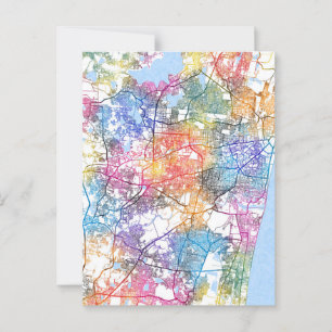 Chennai Tamil Nadu City Map Postcard