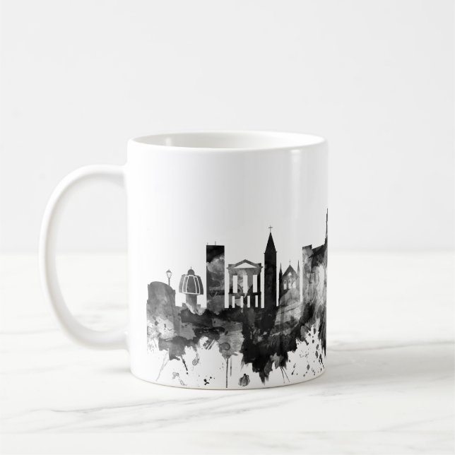 Chennai Tamil Nadu Skyline BW Coffee Mug (Left)