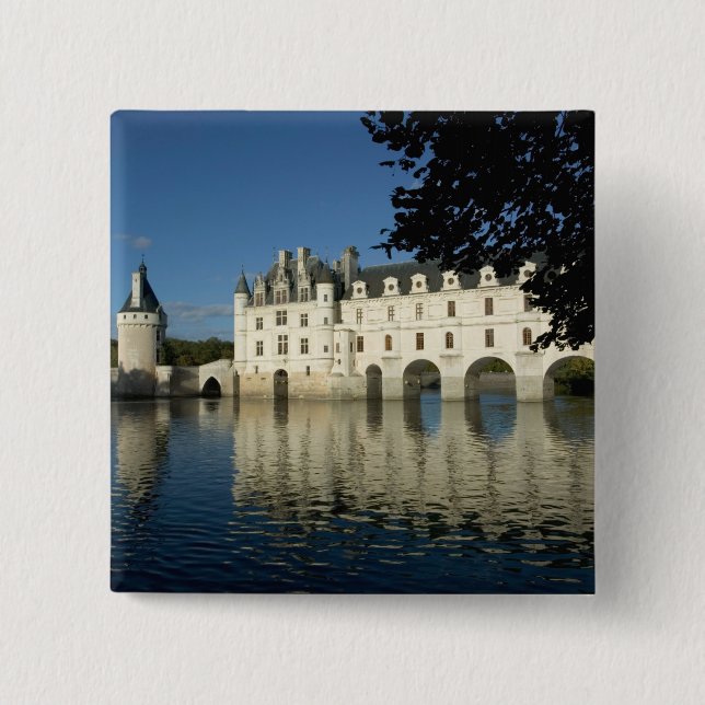 Chenonceau Chateau, River Cher, Loir-et-Cher, 2 Button (Front)