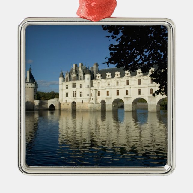 Chenonceau Chateau, River Cher, Loir-et-Cher, 2 Metal Ornament (Front)