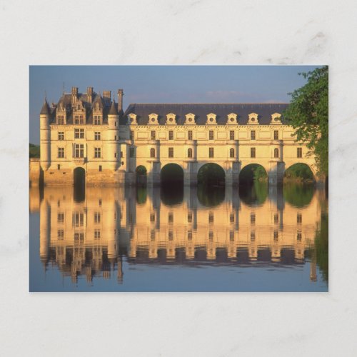 Chenonceau Chateau River Cher Loir_et_Cher Postcard