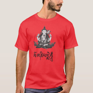 Chenrezig and Mantra Om Mani Padme Hung 1 T-Shirt