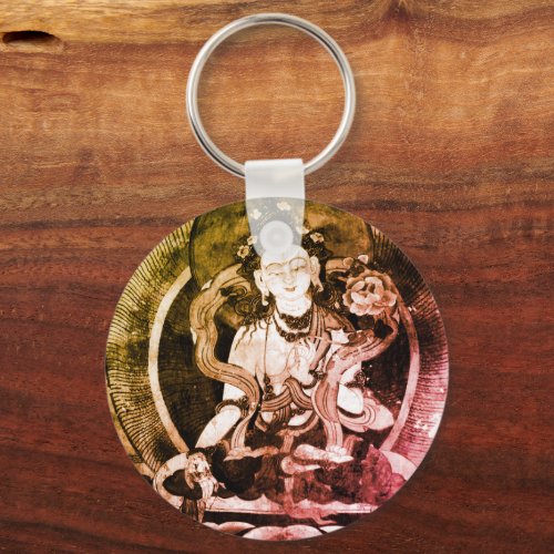 Chenrezing Buddha Vintage Heruka Tibet Keychain