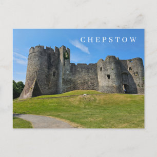 Chepstow Castle view postcard