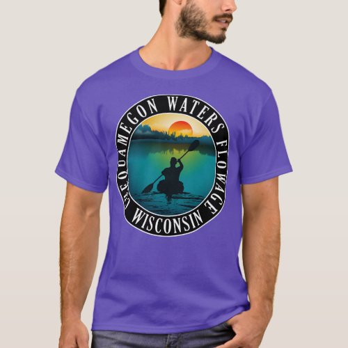 Chequamegon Waters Flowage Wisconsin Kayaking T_Shirt