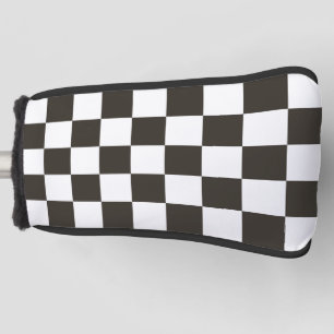 Chequered Flag pattern Golf Head Cover