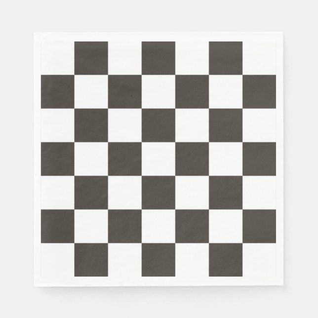 Chequered Flag pattern Napkins (Front)