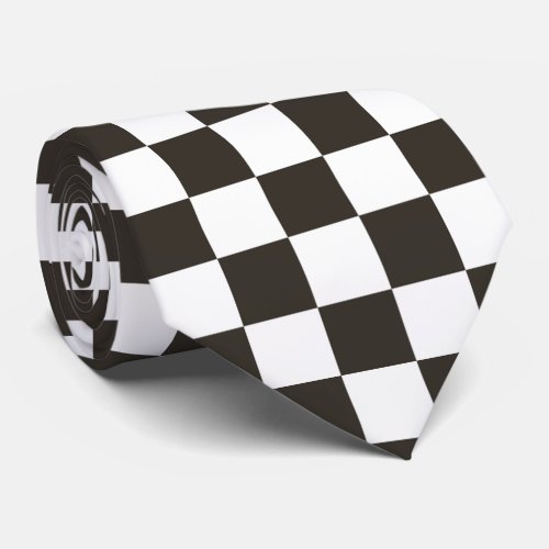 Chequered Flag pattern Neck Tie