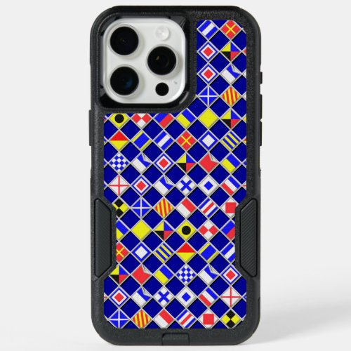 Chequered Nautical Signal Flags iPhone 15 Pro Max Case