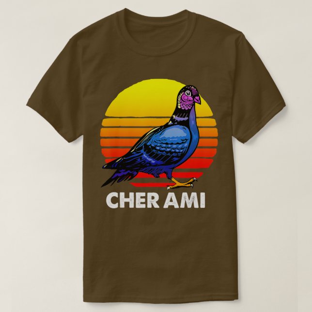 Cher Ami World War Hero Carrier Pigeon   1  T-Shirt (Design Front)
