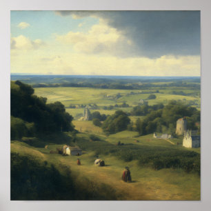 Cherbourg landscape, the 1850s poster