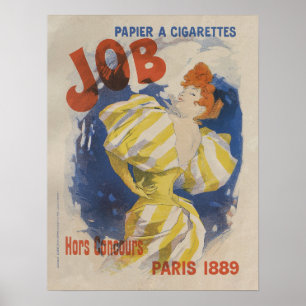 Cheret Jules, Papier a Cigarets Job, 1895 Poster