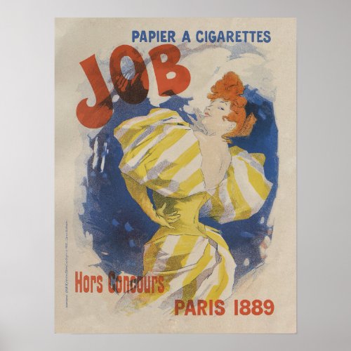 Cheret Jules Papier a Cigarets Job 1895 Poster