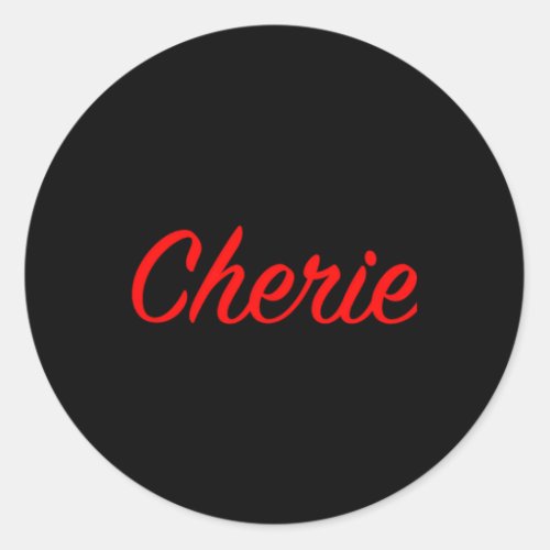 Cherie Classic Round Sticker