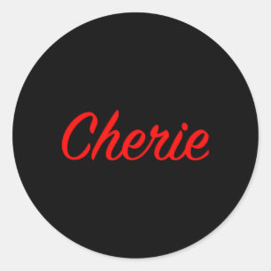 Cherie Classic Round Sticker